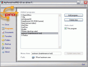 MyPendrivePRO 3.0 - náhled