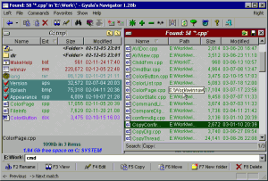 Gyula's Navigator 1.28b - náhled