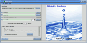 CD Splash 3.0.1 - náhled