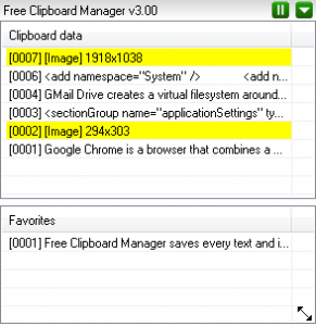 Free Clipboard Manager 4.00 - náhled