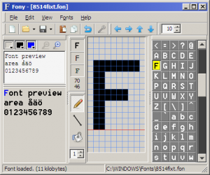 Fony 1.4.0 beta - náhled