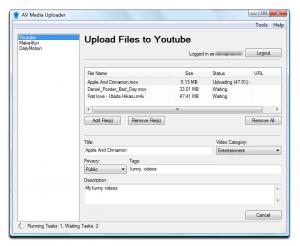 AV Media Uploader 1.0.16 - náhled