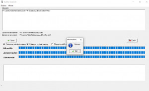 Zálohování souborů - náhled