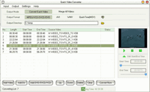 Quick Video Converter 4.81 - náhled