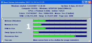 System Monitor Utility - náhled