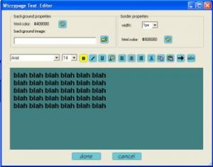 Wizzypage 2.1 - náhled