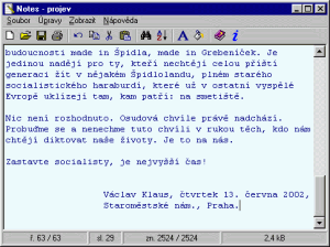 hlavní okno - náhled