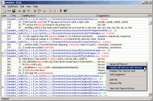 Source Code Spell Checker 3.10 - náhled