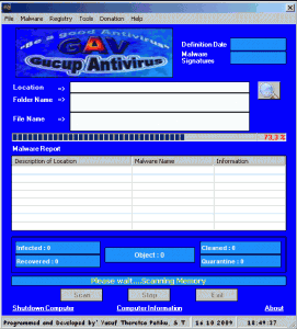 Gucup Antivirus 3.0.3 - náhled