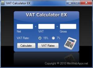 VAT Calculator EX 1.0 - náhled