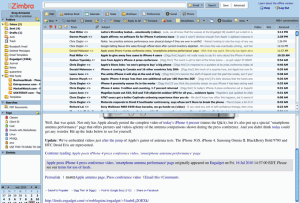 Zimbra Desktop 7.2.5 - náhled