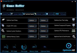 Game Buffer 1.0 - náhled