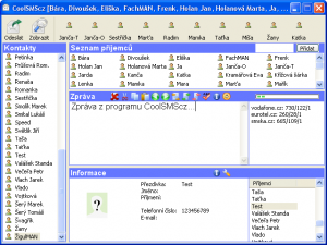Napsat zprávu - náhled
