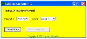 Subtitles Corrector 1.0 - náhled