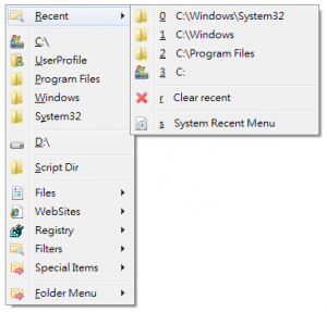 Folder Menu 3.1.2.2 - náhled
