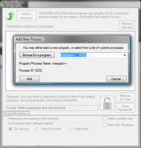 ReStartMe 2.0 - náhled
