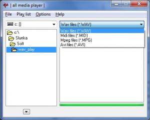 WV Player 1.2.1.0 - náhled