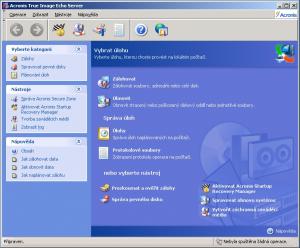 Acronis True Image Echo Server for Windows - náhled