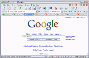 GreenBrowser 6.9.0517 - náhled