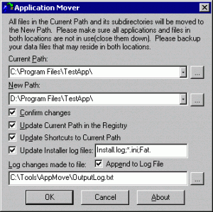Application Mover 4.2 - náhled