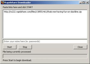 RDown - Rapidshare Downloader 0.6.0 - náhled