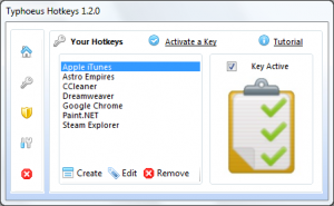 Typhoeus Hotkeys 1.2 - náhled