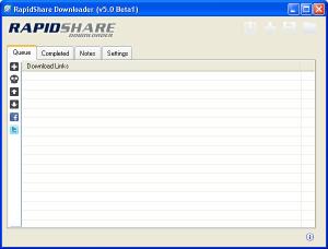 RapidShare Downloader 5.5 - náhled