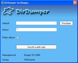 Hlavní okno programu - náhled