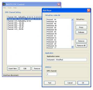 DMX512 PC Control 1.0 - náhled