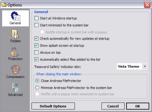 Androsa FileProtector 1.4.4 - náhled