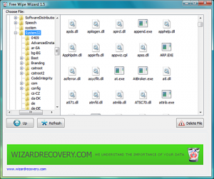 Free Wipe Wizard 2.4 - náhled
