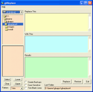 gbReplace 4.1 - náhled