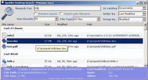 Spotlite Desktop Search 1.0.2 - náhled