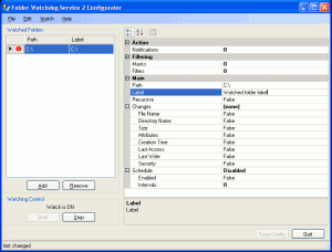 Folder Watchdog Service 2 - náhled