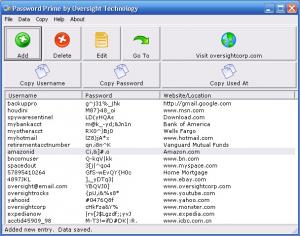 Password Prime 1.2 - náhled