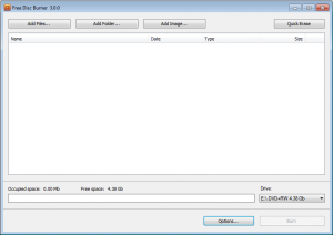 Free Disk Burner 3.0.27.805 - náhled
