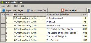 ePub Maker 1.8 - náhled