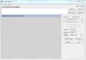 Subtitle Adjuster 1.0 - náhled