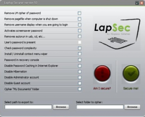 LapSec - Laptop Securer 1.0 - náhled
