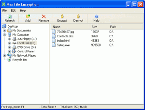 Max File Encryption 2.0 - náhled