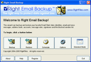 Right Email Backup 2.6.1 - náhled