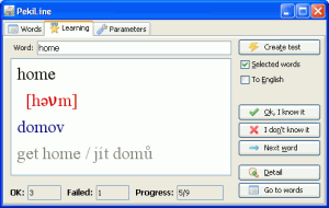 PekiLine Dictionary 0.95 - náhled