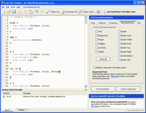 Free CSS Toolbox 1.2 - náhled