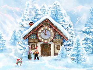 Christmas House Clock Screensaver 1.1 - náhled
