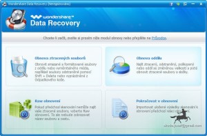 Wondershare Data Recovery - čeština - náhled