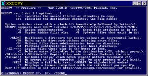 XXCOPY 3.33.3 - náhled