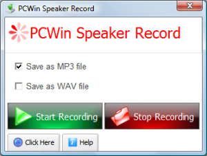 PCWin Speaker Record 1.1.7 - náhled