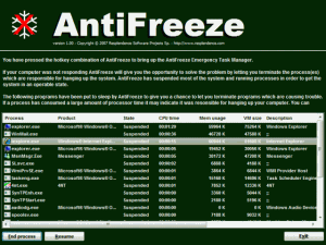 AntiFreeze 1.01 - náhled