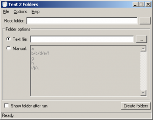 Text 2 Folders 1.1.6 - náhled