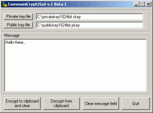 CommuniCrypt2Go 1.0 - náhled
